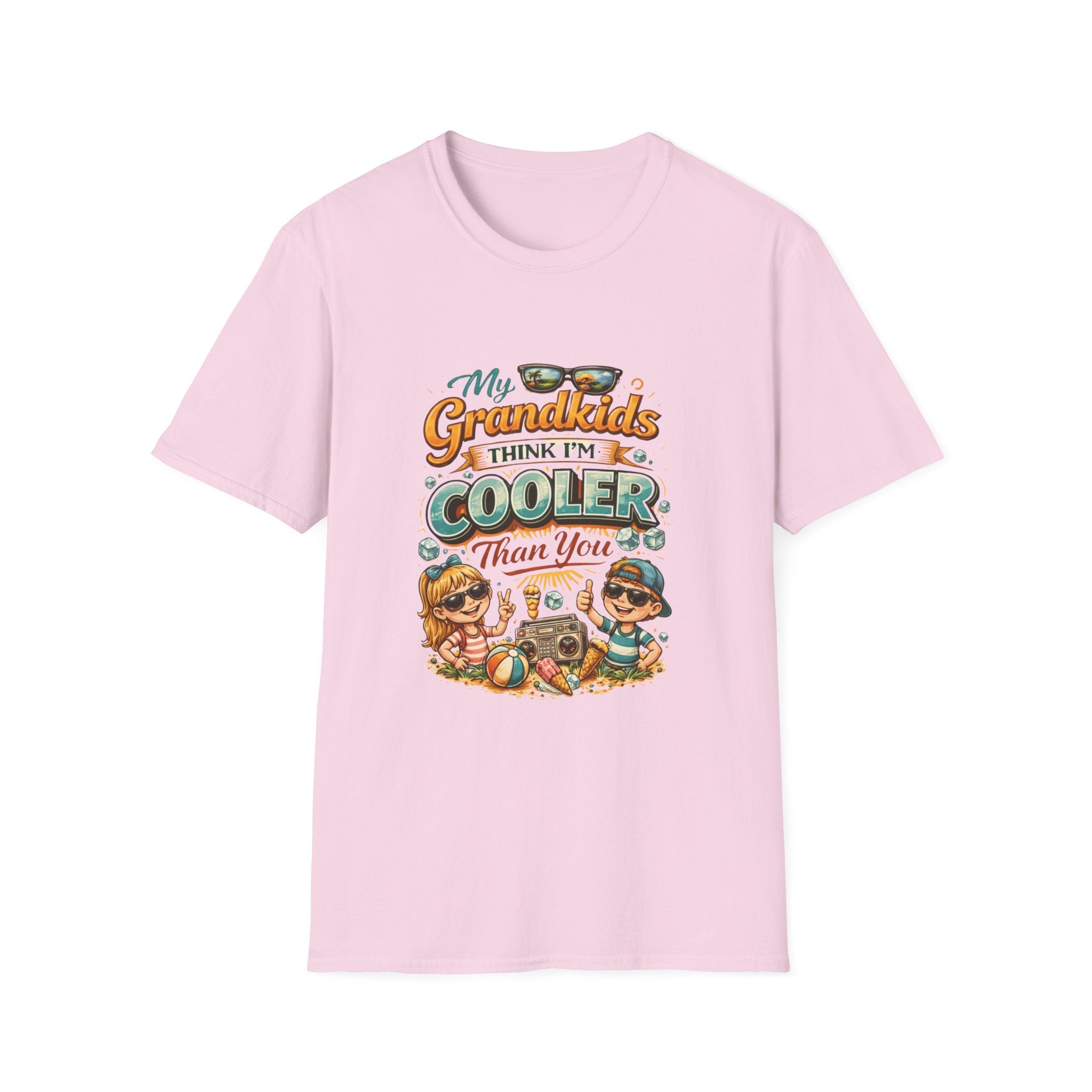My Grandkids Think I'm Cooler Than You T-Shirt | Grandpa Retro Summer Design