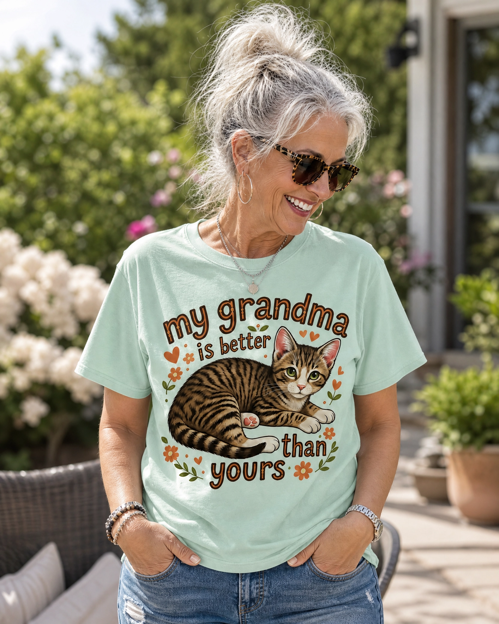 Cute Kitten Tee- GIldan