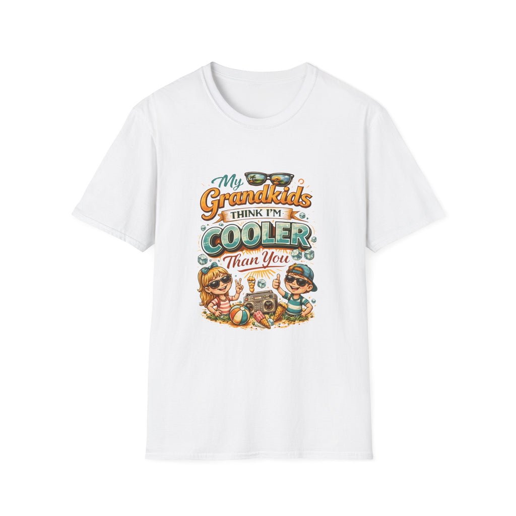 My Grandkids Think I'm Cooler Than You T-Shirt | Grandpa Retro Summer Design