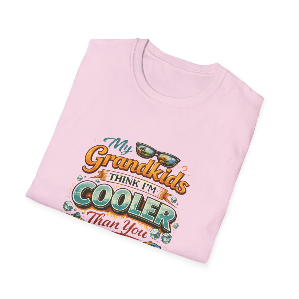 My Grandkids Think I'm Cooler Than You T-Shirt | Grandpa Retro Summer Design