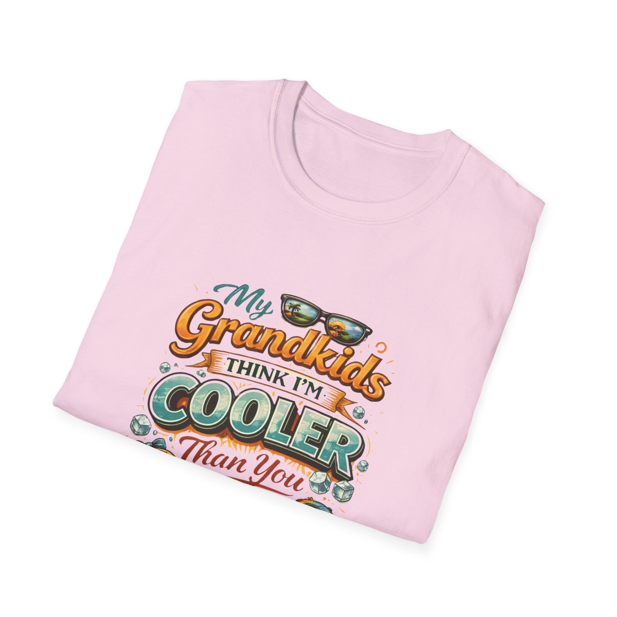 My Grandkids Think I'm Cooler Than You T-Shirt | Grandpa Retro Summer Design