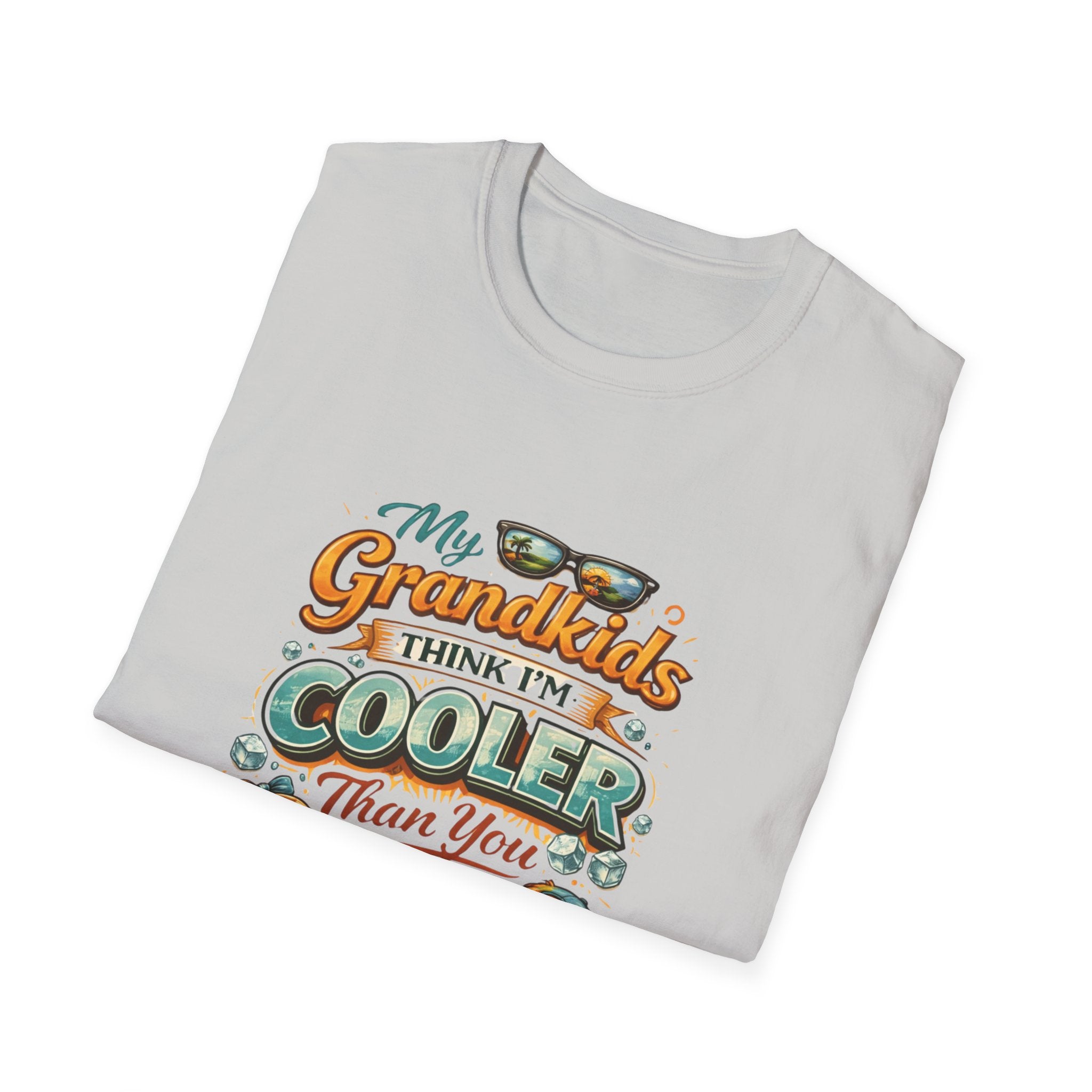 My Grandkids Think I'm Cooler Than You T-Shirt | Grandpa Retro Summer Design