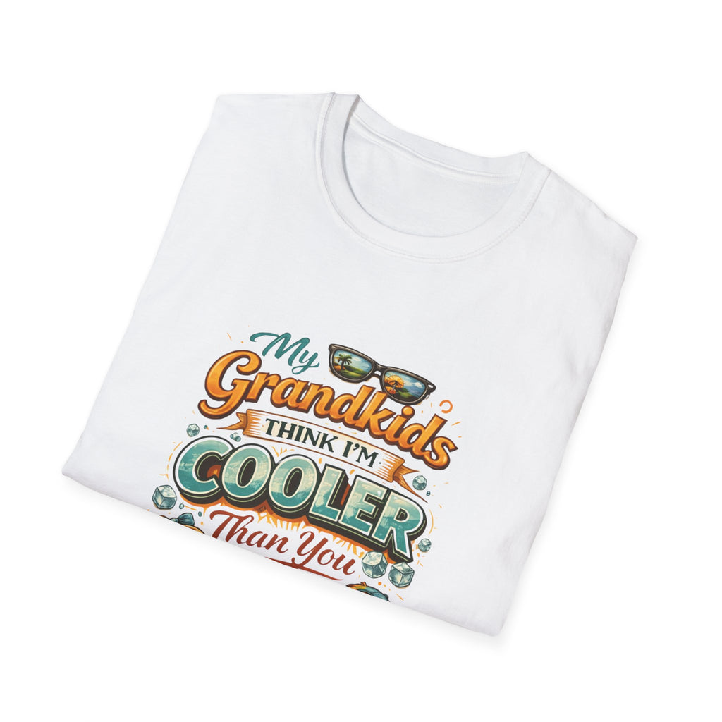 My Grandkids Think I'm Cooler Than You T-Shirt | Grandpa Retro Summer Design