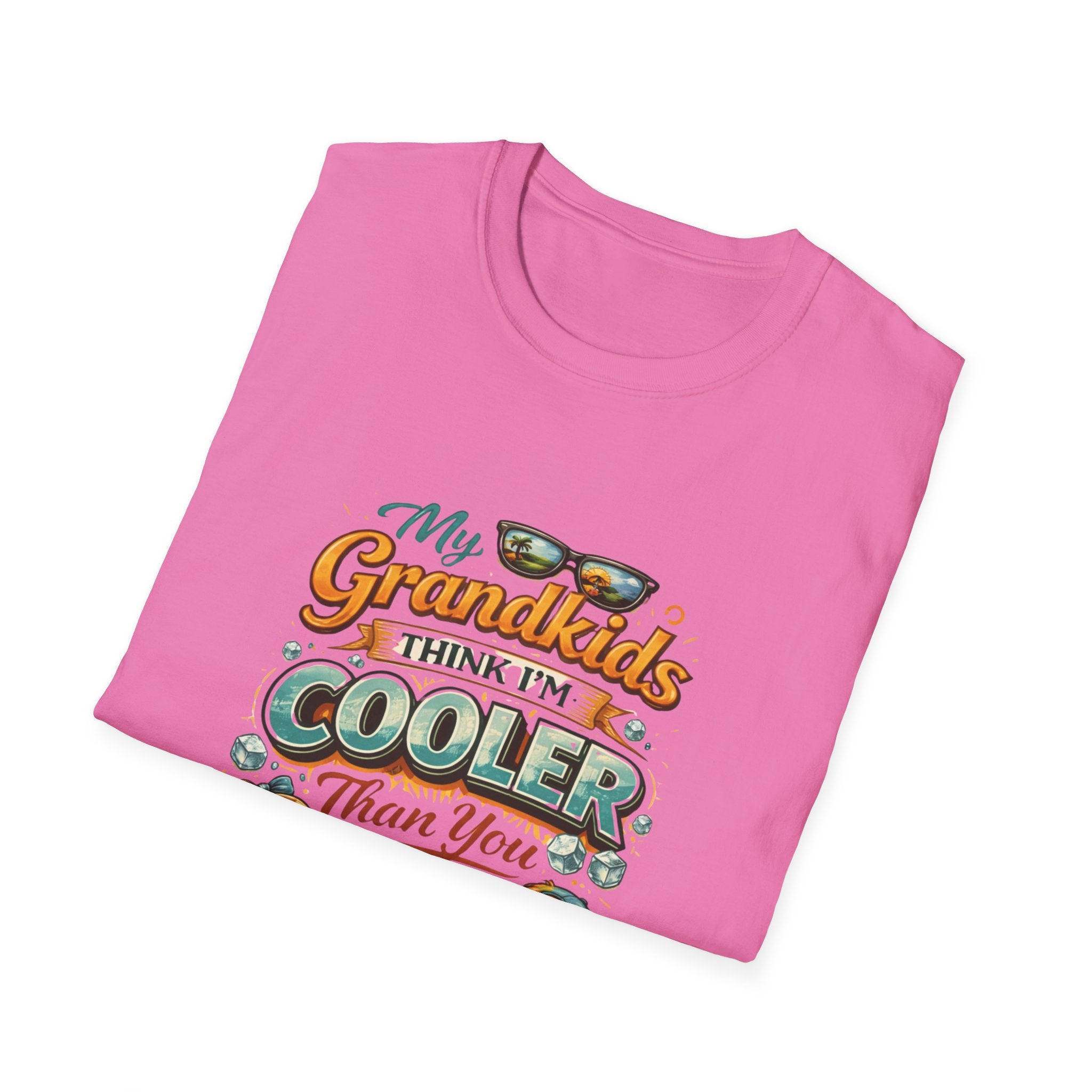 My Grandkids Think I'm Cooler Than You T-Shirt | Grandpa Retro Summer Design