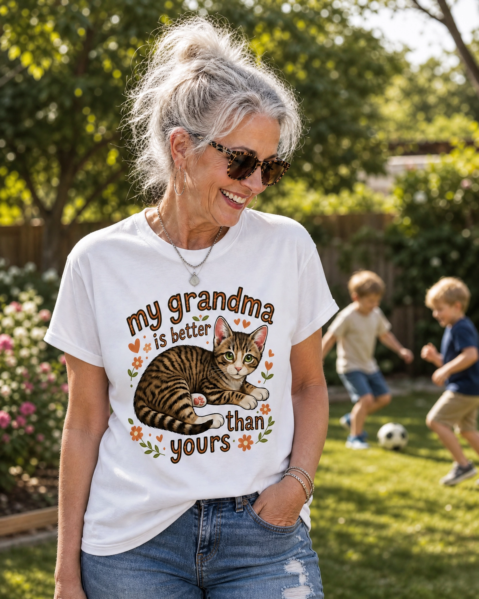 Cute Kitten Tee- GIldan